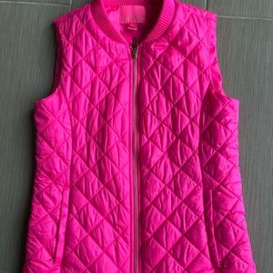 EUC Lilly Pulitzer Payson Vest. Size Small. Hot pink